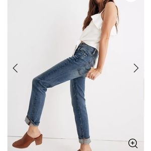 MADEWELL high rise slim boyjean size 27